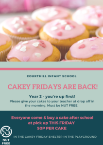 Courthill PTA Cakey Friday Year 2